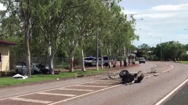 Two men hospitalised after Palmerston crash