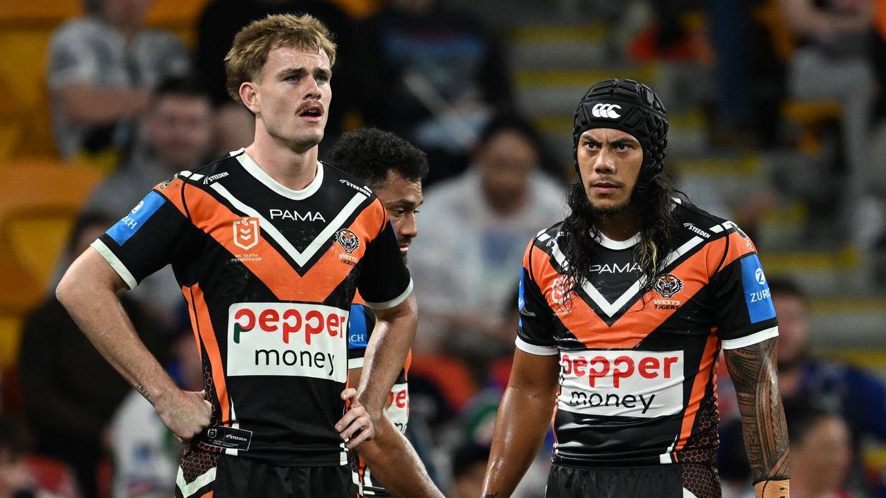 Lachlan Galvin (left) and Jarome Luai. Picture: NRL Photos