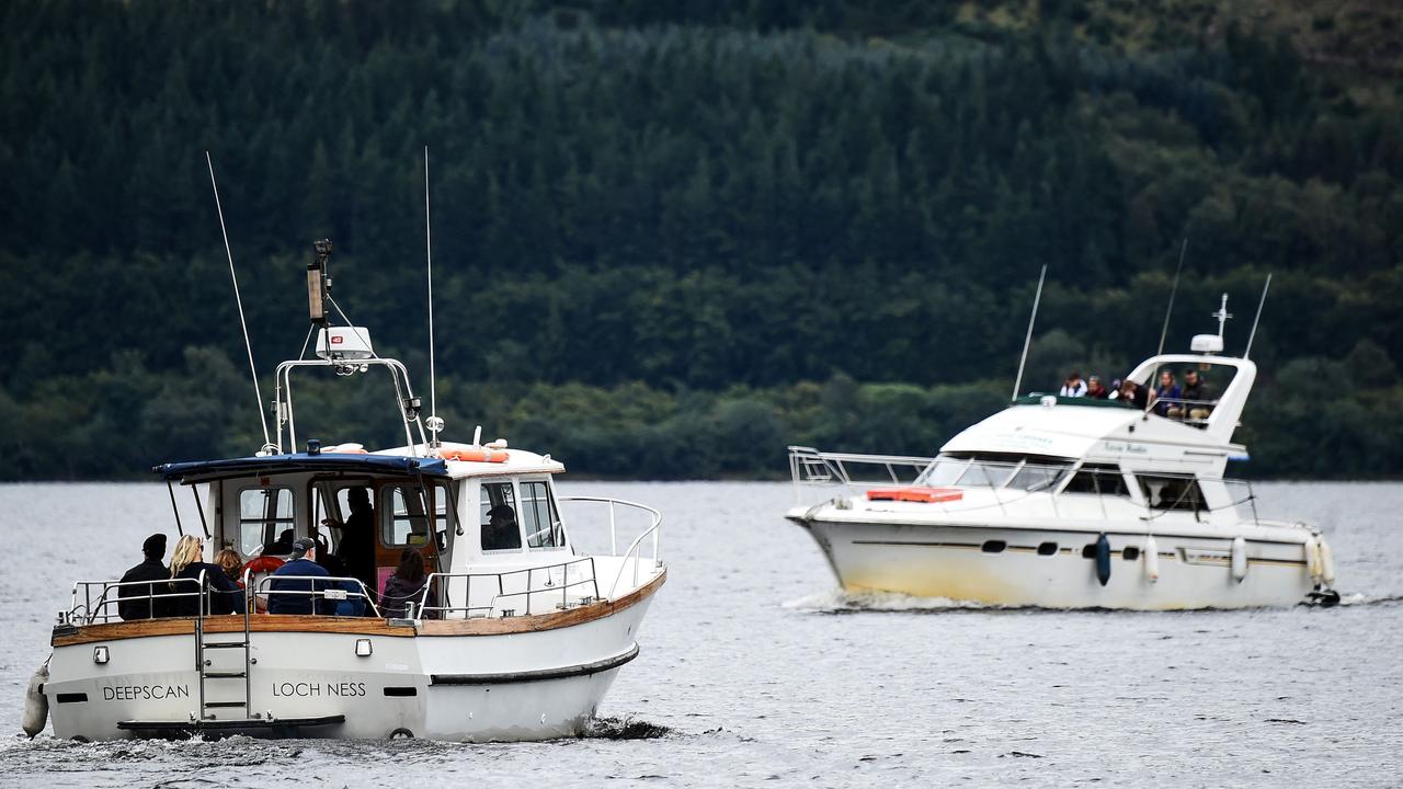 Loch Ness Research Project vessel 'Deepscan' takes monster hunters on a search trip on Loch Ness in the hope of spotting the elusive monster Nessie. Picture: Andy Buchanan / AFP