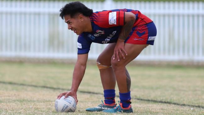 Raymond Mu scores for Campbelltown Collegians reserve grade. Picture: Steve Montgomery