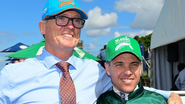 David Vandyke and Ryan Maloney after Alligator Blood. Picture: Trackside Photography