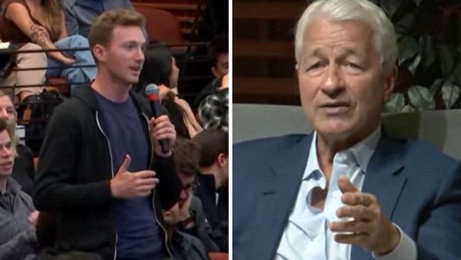 JPMorgan CEO’s blunt response to university student after working from home question.