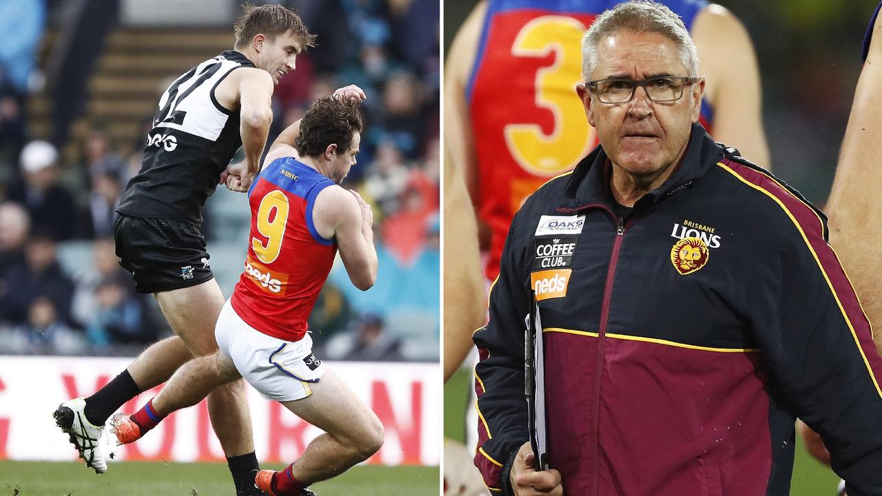 Lachie Neale was targeted by Port Adelaide on Sunday, and Brisbane coach Chris Fagan felt it was "over the top".