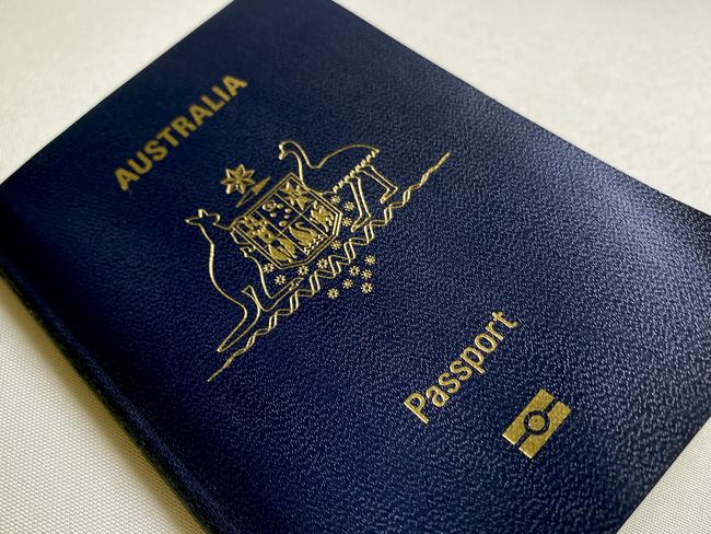 SYDNEY, AUSTRALIA - NewsWire Photos - 13 DECEMBER, 2023: Editorial generic image of an Australian passport. Picture: NCA NewsWire / Nicholas Eagar