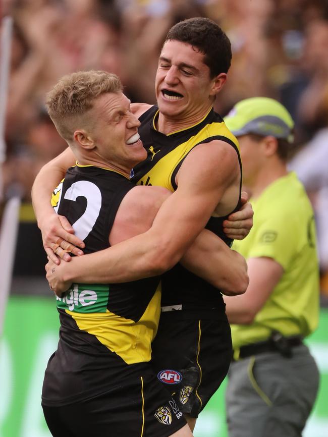 Josh Caddy and Jason Castagna. Picture: Alex Coppel