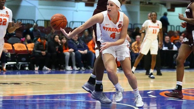 Tiana Mangakahia during last season with Syracuse.