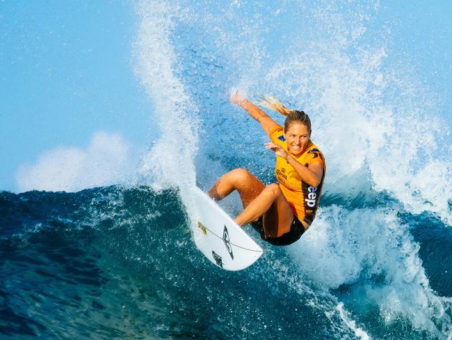 Stephanie Gilmore will be paid the same amount as a man when she wins Word Surf League events in 2019.