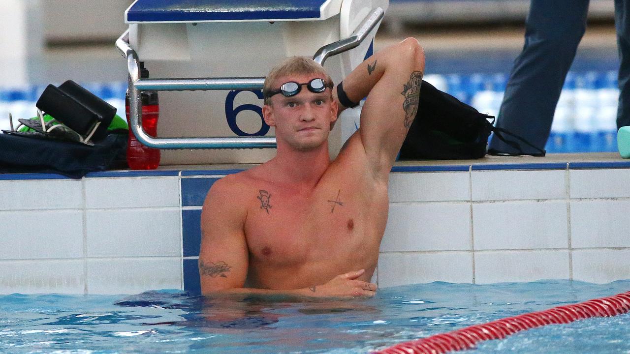 Cody Simpson at the Australian Swimming Championships on the Gold Coast. Picture: NIGEL HALLETT