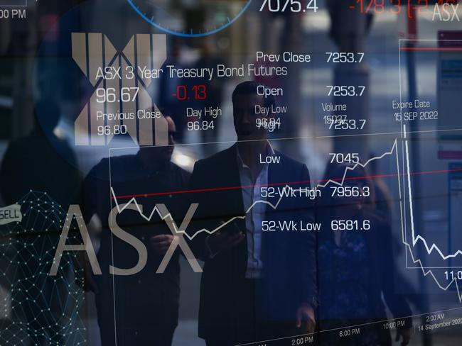 SYDNEY, AUSTRALIA - NEWSWIRE Photos - September 14, 2022: A view of the Australian Stock Exchange in the CBD in Sydney after a drop in the market overnight. Picture: NCA Newswire/Gaye Gerard