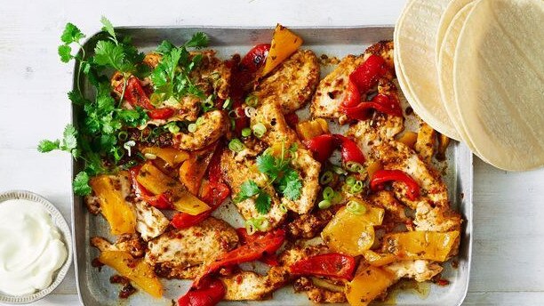 Chicken fajitas in 10 minutes.