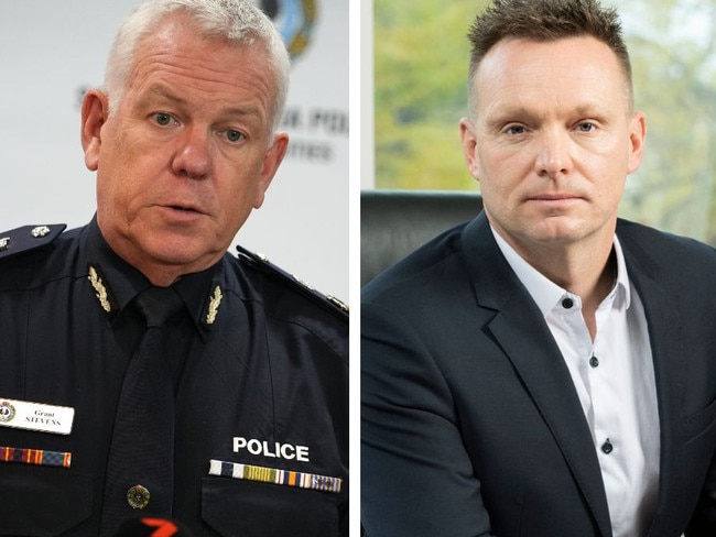 War of words erupts between police commissioner and union.