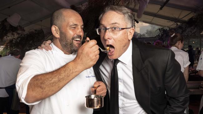 Chef Guillaume Brahimi and Patrick Delany at the Bestest Foundation Dinner.