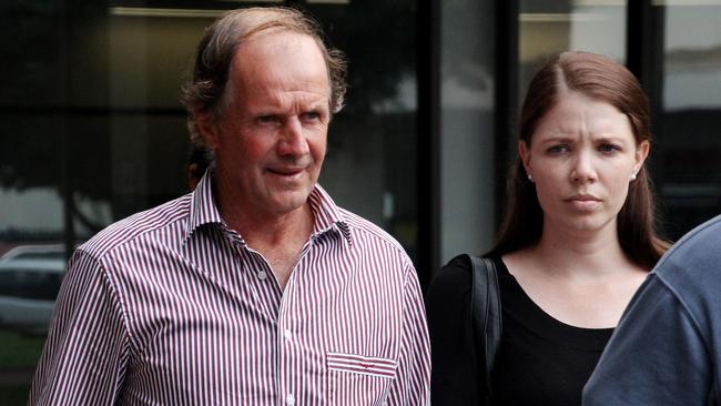 COLD: Stephen Struber leaves the Cairns Supreme Court after being sentenced to life imprisonment for the murder of Bruce Schuler. PICTURE: HARRY CLARKE