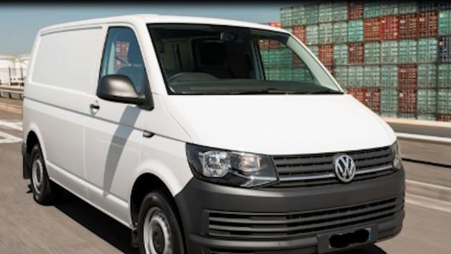 An image released by police of a van similar to the one used in the robbery.