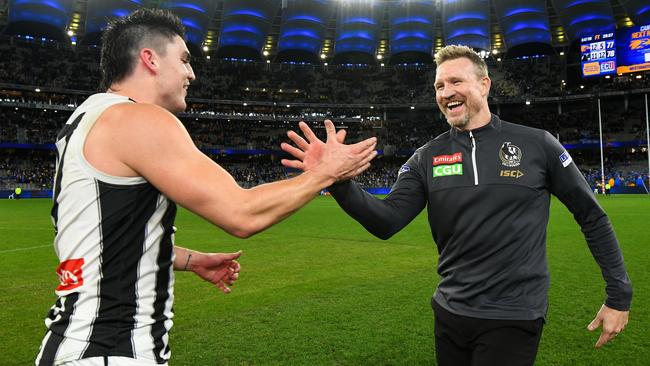 Nathan Buckley helped his Pies rebound. Picture: Getty Images