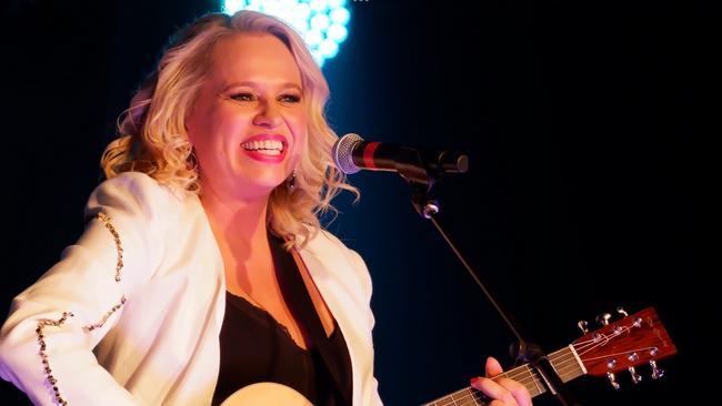 Beccy Cole, who grew up in the Hills, on stage last year.