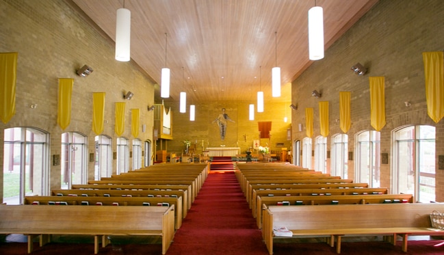 Inside of Ivanhoe's St George’s Anglican Church.