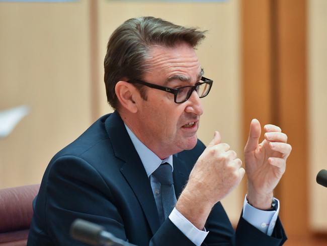 Secretary to the Treasury Dr Steven Kennedy appears before a Senate Inquiry Select Committee on COVID-19. Picture: AAP