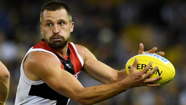 Determined Saints leader Jarryn Geary’s late grandfather shaped his life. Pic: AAP