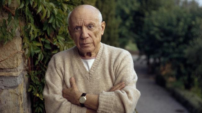 Pablo Picasso in Mougins, France. Picture: Getty Images