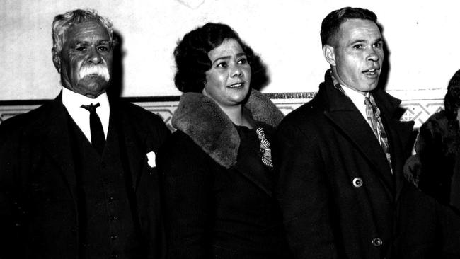 William Cooper, Secretary of the Aborigines League, and his family. His second cousin Margaret Tucker is standing next to him. Picture: Argus File Photo/ Photo collection