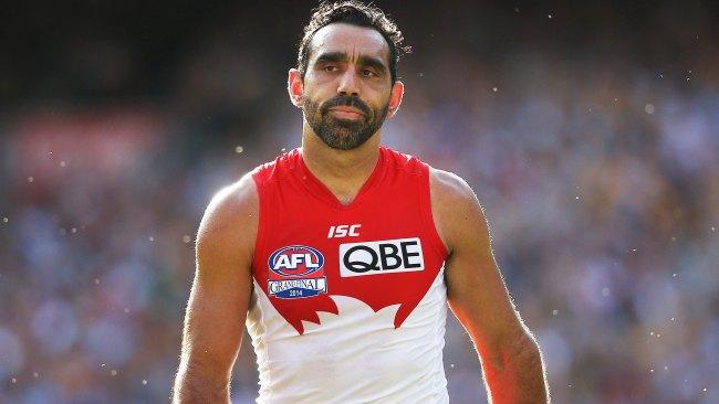 Adam Goodes in action for the Swans. Picture: AAP Images 