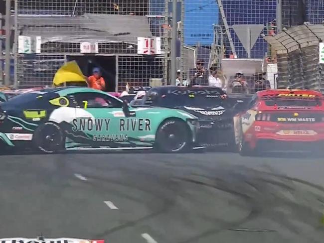 Screenshot of Supercars crash. Picture: Supplied