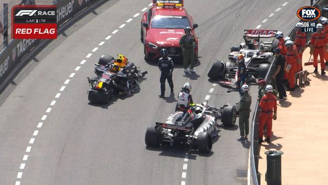 Opening lap carnage unfolds in Monaco