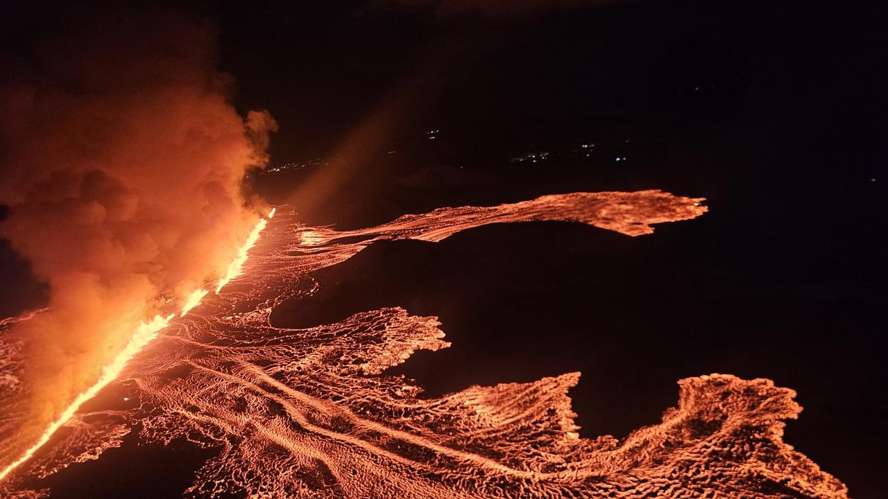 The eruption prompted the evacuation of dozens of households. Picture: Public Defense Department of the State Police / AFP