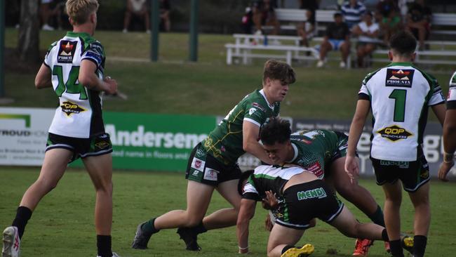 Meninga Cup semi-final action between the Ipswich Jets and Townsville Blackhawks. Saturday April 15, 2023.