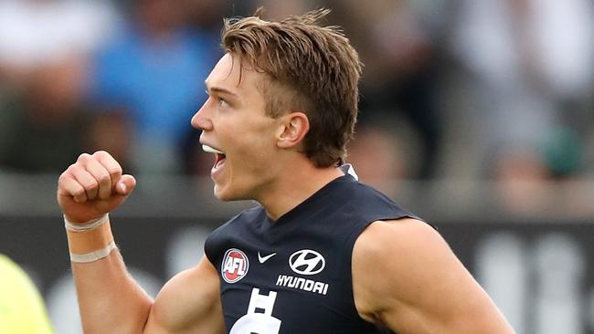 Patrick Cripps looked ahrp near goal against the Saints. Pic: Getty Images