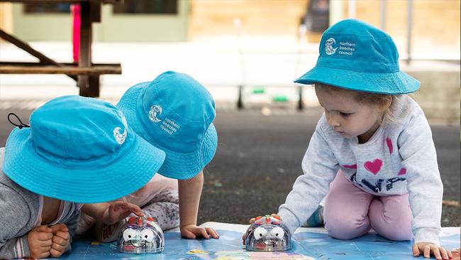 Children playing at Northern Beaches Council's Belrose Children's Centre. Picture: Northern Beaches Council