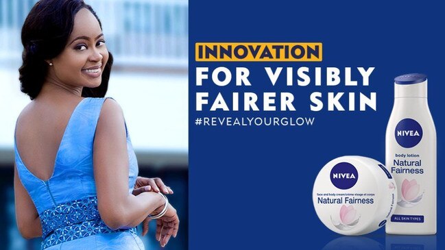 Nivea's targeted billboards promised Africans 'visibly fairer skin' from their moisturiser.