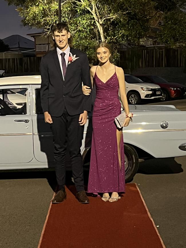 The students of St Mary's College celebrate their formal at the Brolga Theatre on Friday.