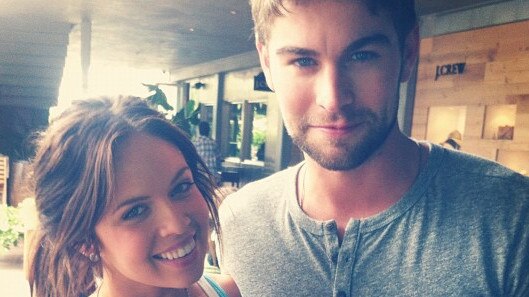  Gold Coast girl Kelsey-Maree Eckstein hangs out with Gossip Girl's Chace Crawford. 