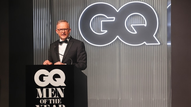 Anthony Albanese calls for change at GQ Men of the Year