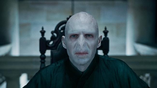 Ralph Fiennes as Voldemort in a scene from film Harry Potter and the Deathly Hallows - Part 1