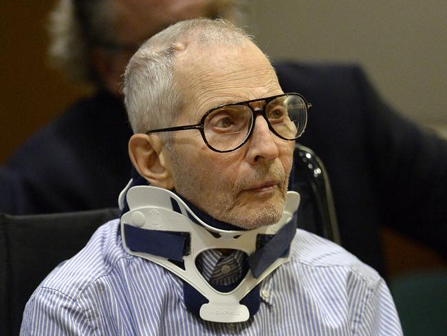 Robert Durst sits during a long-awaited appearance in a courtroom in Los Angeles.