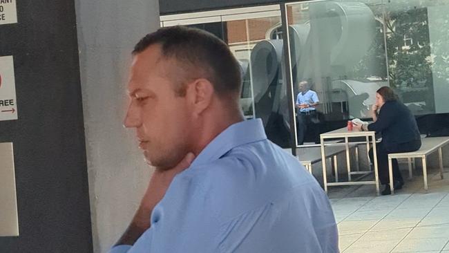 Leslie Paul Skeen, 44, outside Brisbane Magistrates Court.