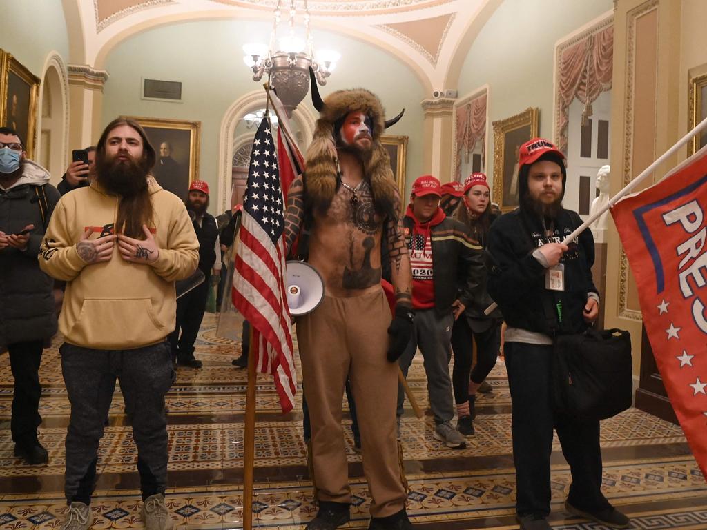 The QAnon cult has been linked to the January insurrection at the US Capitol. Picture: Saul Loeb LOEB / AFP