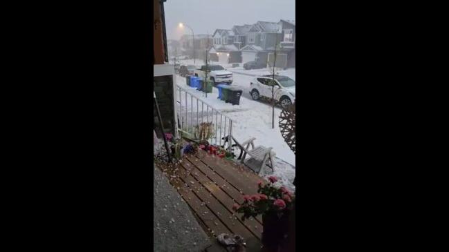 Severe Storm Blankets Parts Of Calgary In Hail Au