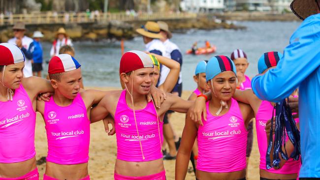 Young athletes waiting for their medals. a