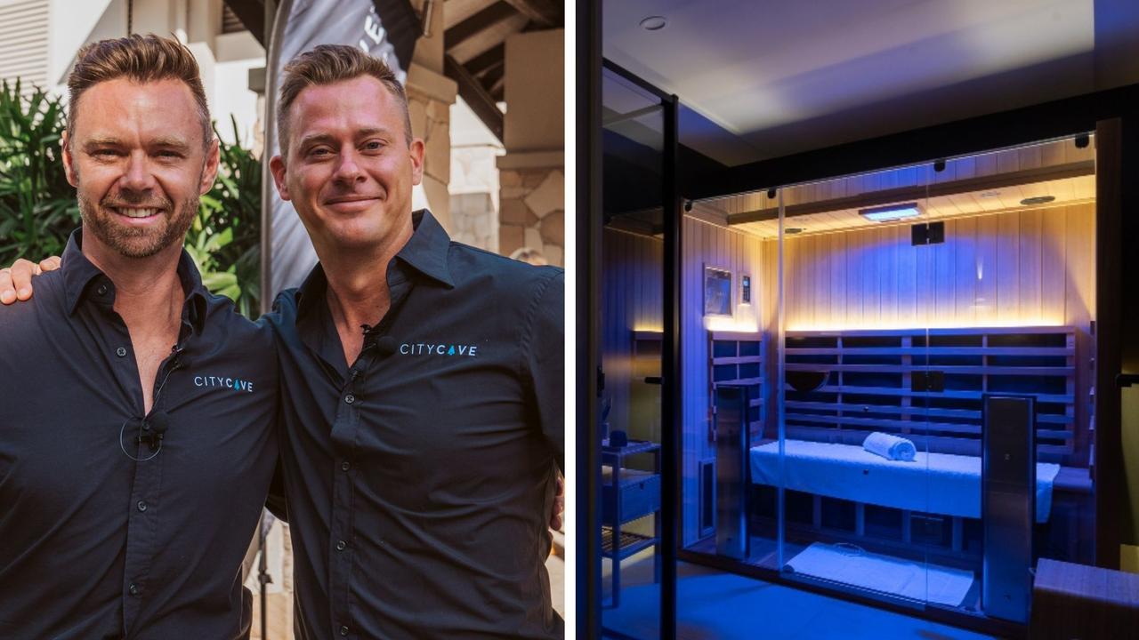 Two tradies left construction for the wellness industry, with their success going global. Picture: Supplied