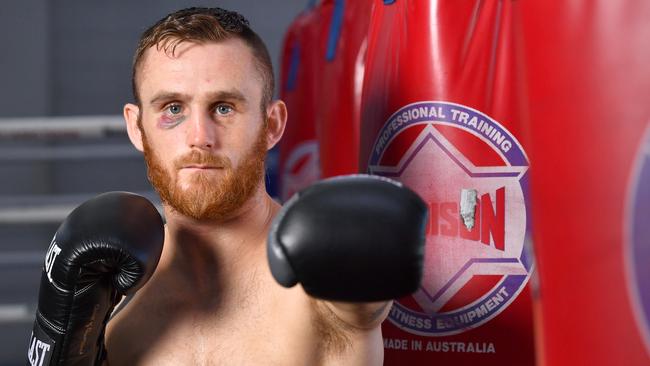 Brisbane boxer Dennis Hogan takes on Jaime Munguia in Mexico on Sunday for the WBO junior middleweight world title. Picture: AAP