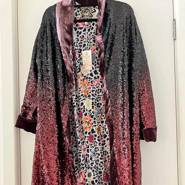 A RED sequin kimono has popped up online for $300. Picture: Facebook.