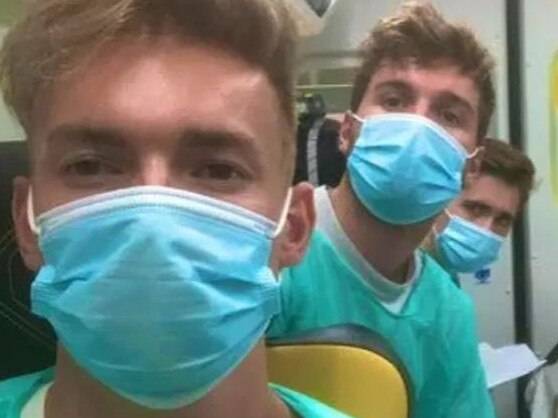 Will Castle, 22, Rhys James, 23 and Quinn Paczesny, 20, contracted the coronavirus while they were in Florence, Italy, teaching English.