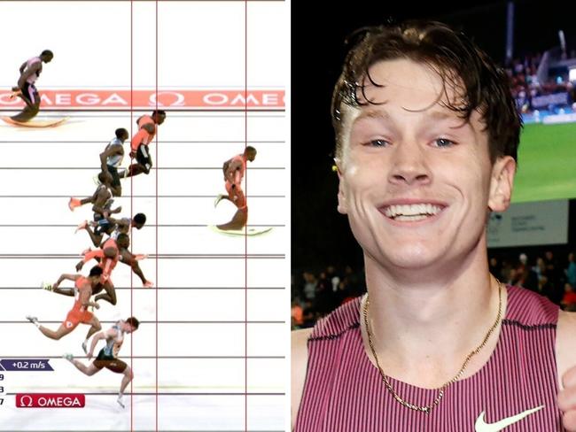 Lachlan Kennedy went agonisingly close. Photo: Wanda Diamond League, Ziamen.