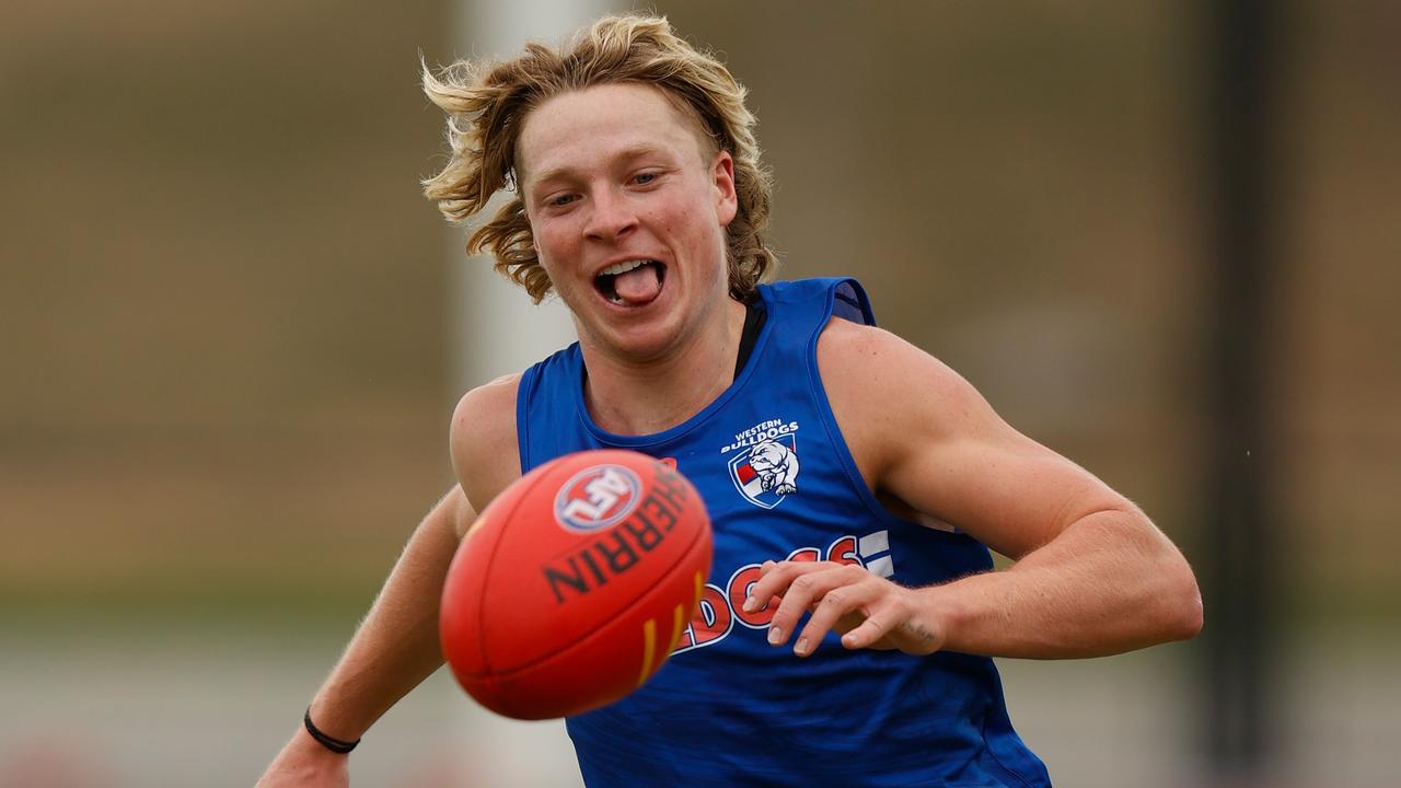 Cody Weightman enjoyed spending more time in the midfield today. Picture: Getty Images