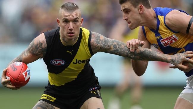 Dustin Martin and the Tigers are scary. Picture: Getty Images