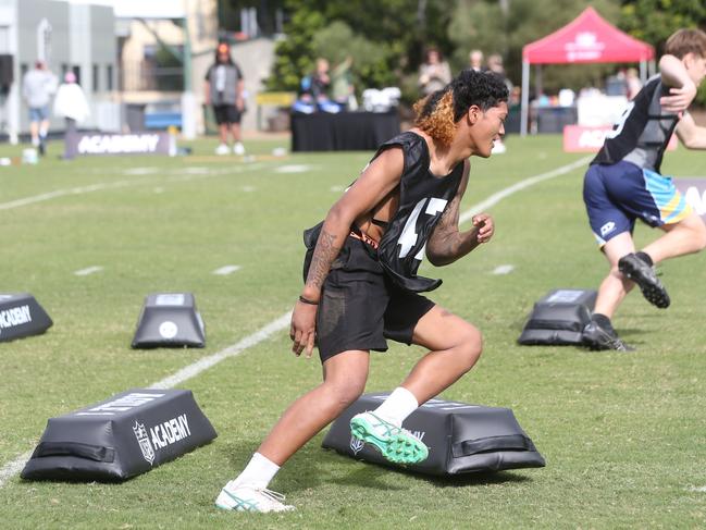 The newly launched NFL Academy on the Gold Coast is hosting its first recruitment combine on Saturday at A.B Paterson College.29 June 2024 Arundel Picture by Richard Gosling